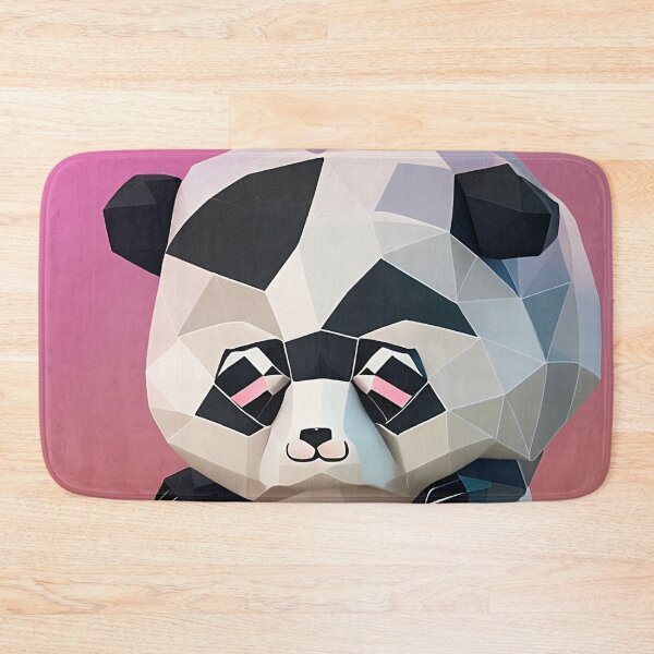 Item preview, Cute Panda Low Poly Digital Art designed and sold by ArtsyWishesShop.