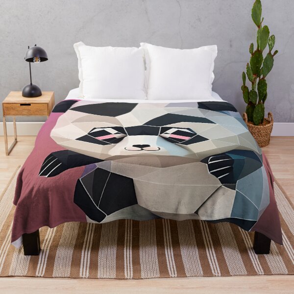 Item preview, Cute Panda Low Poly Digital Art designed and sold by ArtsyWishesShop.