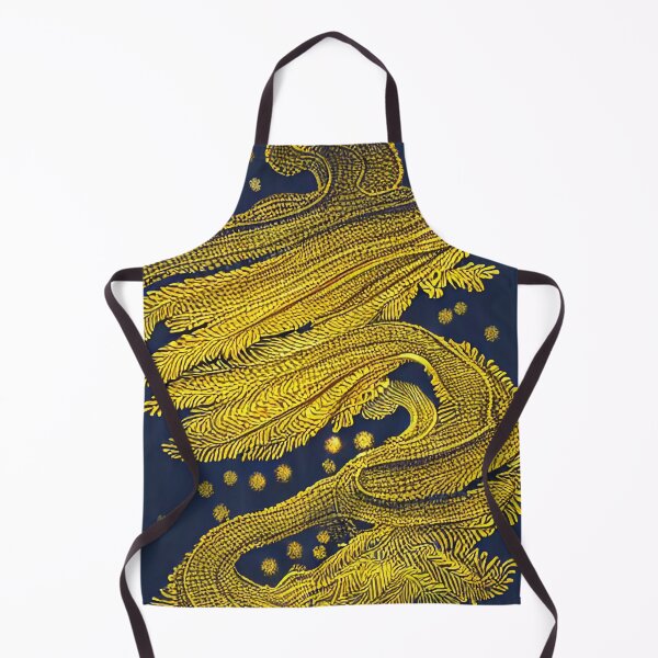 Item preview, Organic gold on blue designed and sold by CallaCoralia.