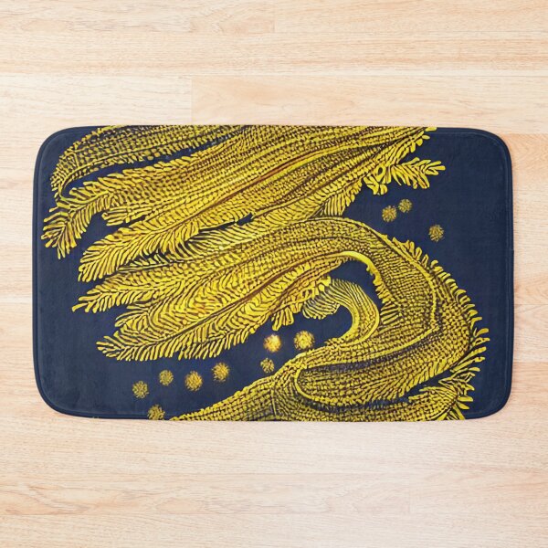 Item preview, Organic gold on blue designed and sold by CallaCoralia.