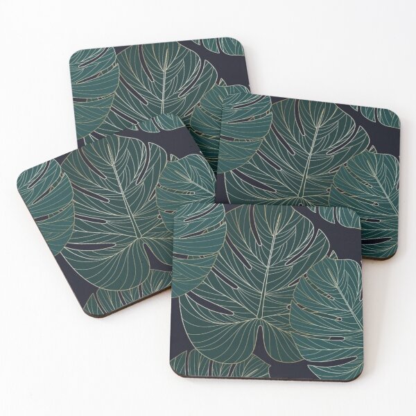 Item preview, Dark Green Monstera Leaves  designed and sold by ZedColors.