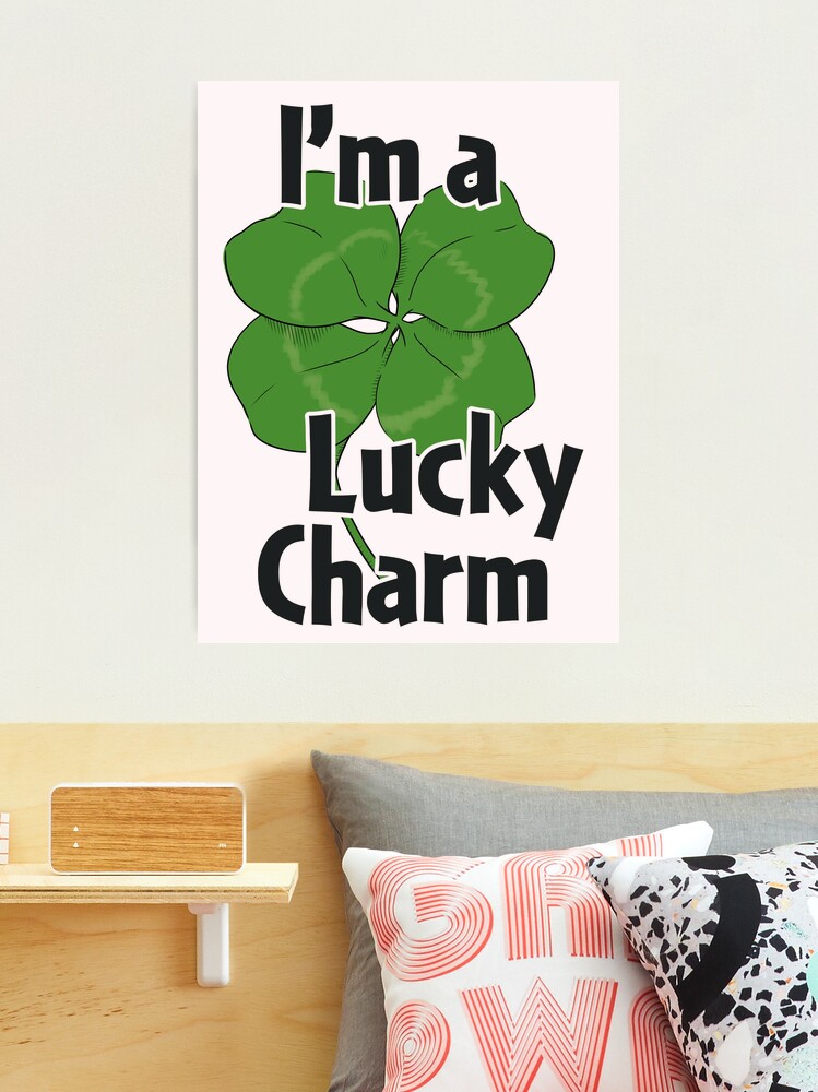  Mr Lucky Charm Wall Art Decor Decals Clover St.Patrick's Day  Wall Stickers Irish Decor Lucky Horseshoe Vinyl Wall Sticker Home Decor  Removable Wall Decals for Living Room Birthday Gift