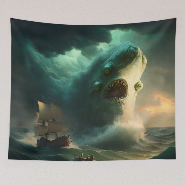 Item preview, Horror big sea monster. designed and sold by AndrewWorld.
