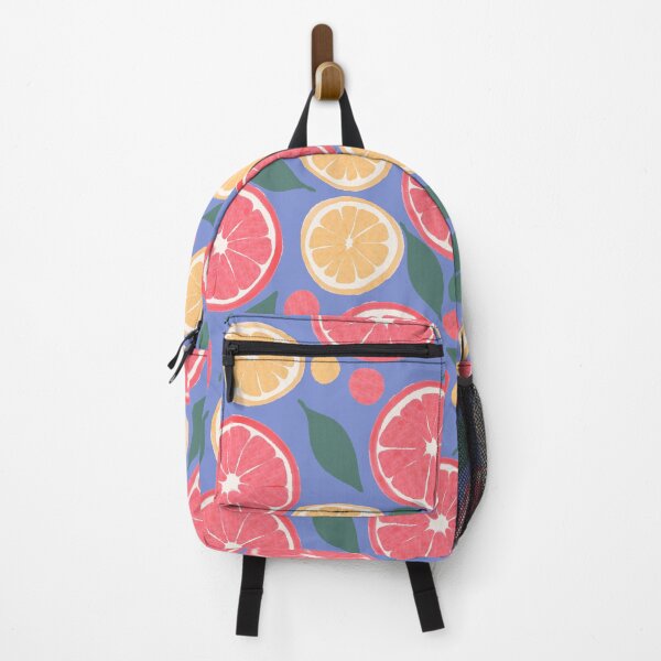 Item preview, Bright Citrus Joy on Periwinkle designed and sold by dKarthdesign.