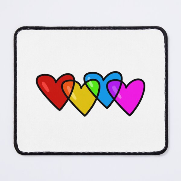 Item preview, rainbow love hearts designed and sold by tartsandfarts.