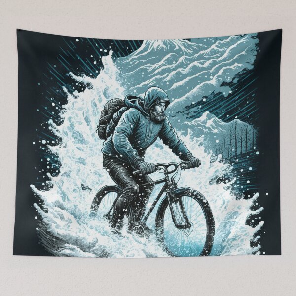 Item preview, Very Cold Bike Ride designed and sold by Skyfe.