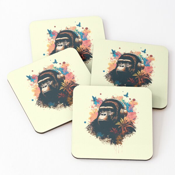 Item preview, Gorilla DJ wild Drums designed and sold by nicestr.