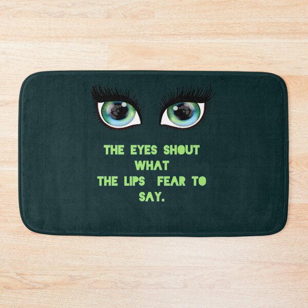 Item preview, The eyes shout what the lips fear to say. designed and sold by La Loca.