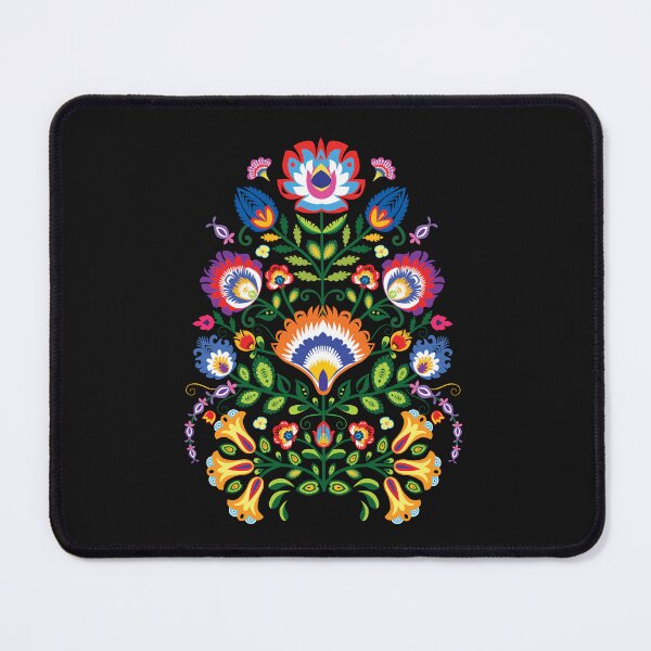 Item preview, Wycinanki - folklore composition from Poland on black background designed and sold by FK-UK.