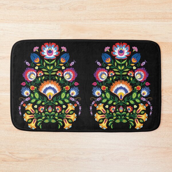 Item preview,  Wycinanki - folklore composition from Poland on black background designed and sold by FK-UK.
