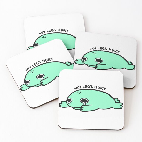 Item preview, My Legs Hurt | Teal Frog designed and sold by iristocat.