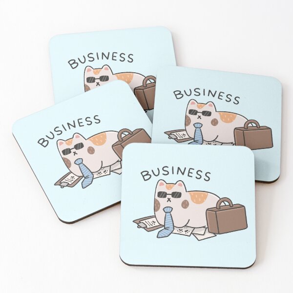 Item preview, Cute Business Cat designed and sold by cherrytreeart.