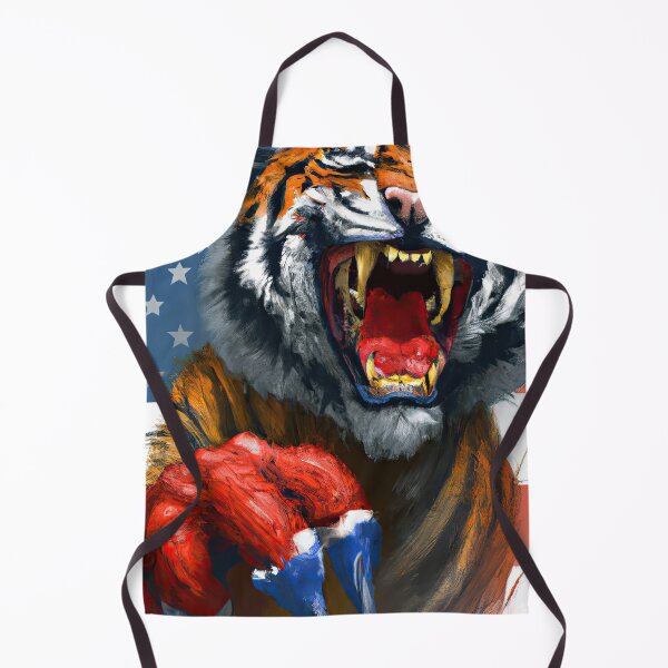 Item preview, American Flag Tiger Because US Rocks designed and sold by phillipbooth.