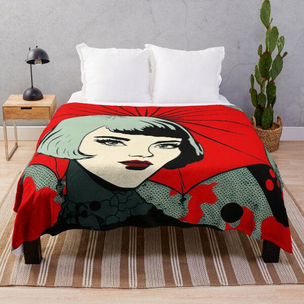 Item preview, RED POPPY GIRL Midjourney AI Artwork designed and sold by davidjulie.