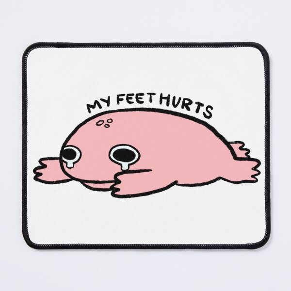 Item preview, My Feet Hurt | Salmon Pink Frog designed and sold by iristocat.