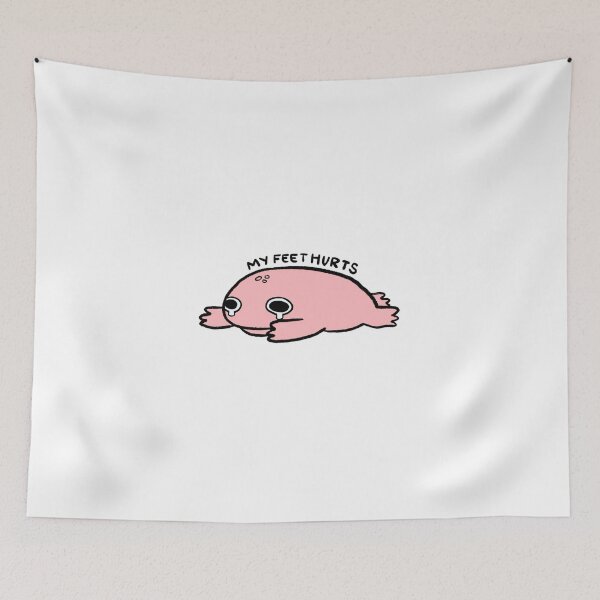 Item preview, My Feet Hurt | Salmon Pink Frog designed and sold by iristocat.