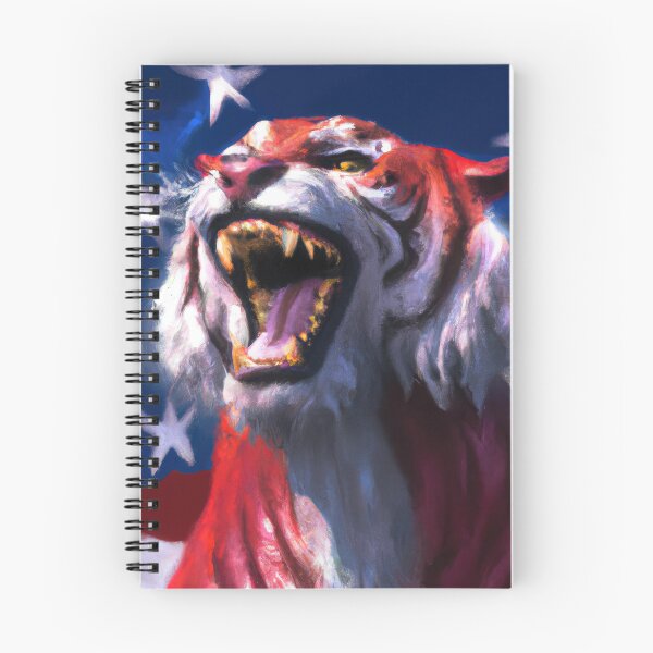 Item preview, American Flag Tiger Because US Rocks designed and sold by phillipbooth.