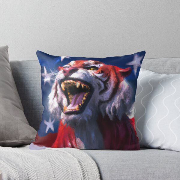 Item preview, American Flag Tiger Because US Rocks designed and sold by phillipbooth.