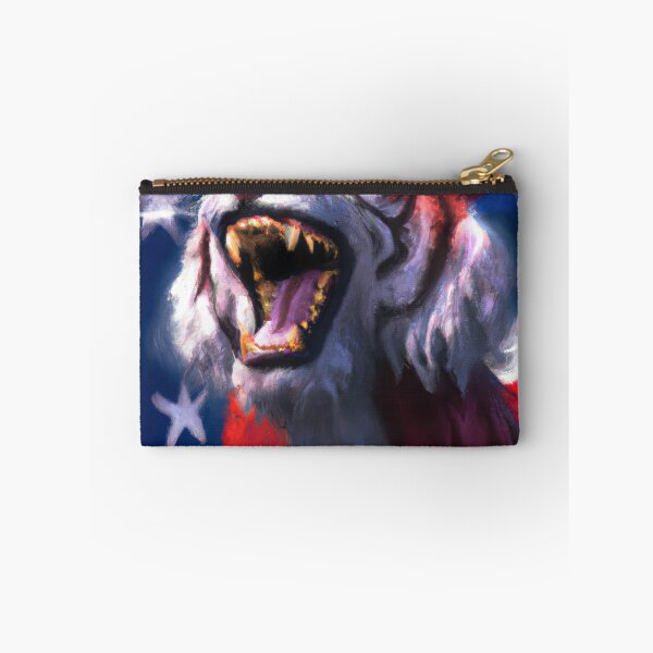 Item preview, American Flag Tiger Because US Rocks designed and sold by phillipbooth.