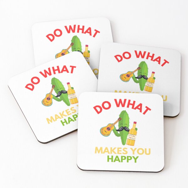 Item preview,  Cactus With Mustache and Tequila - Do What Makes You Happy designed and sold by ArtCreativeSACB.