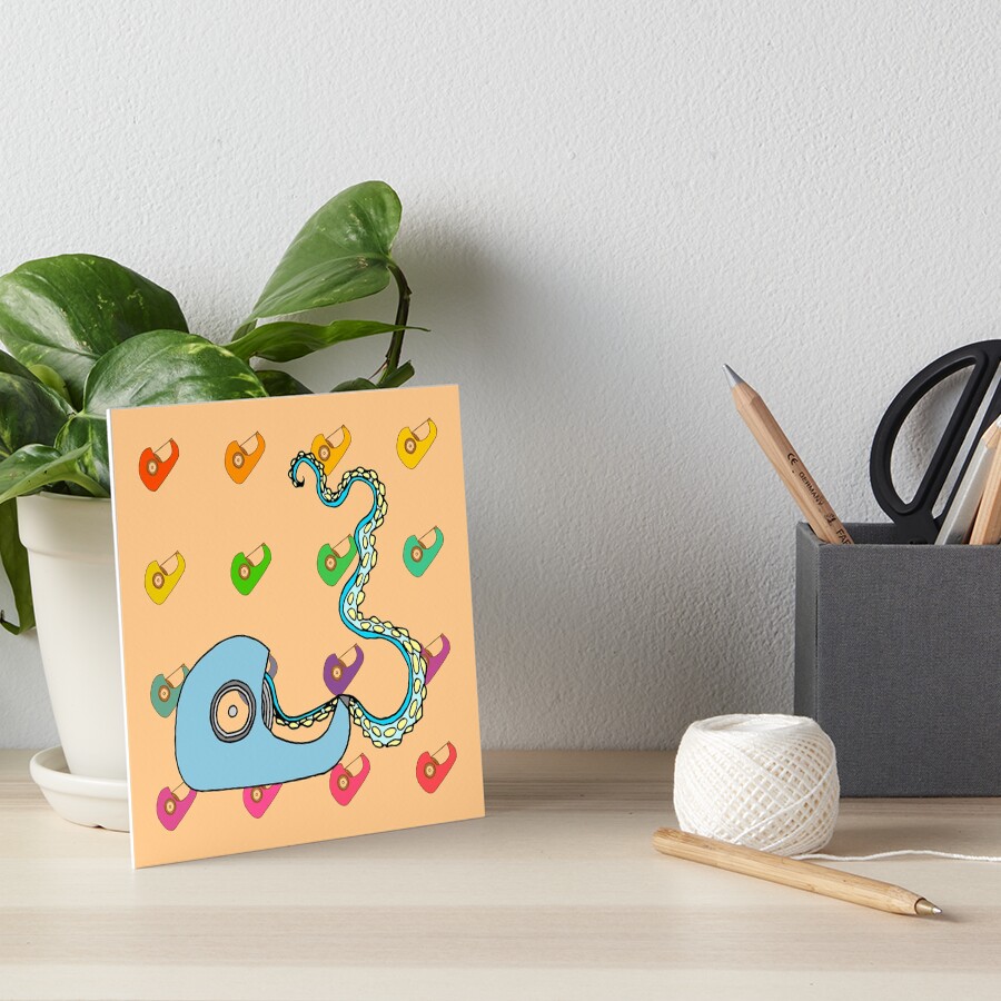 Tape Art Board Print