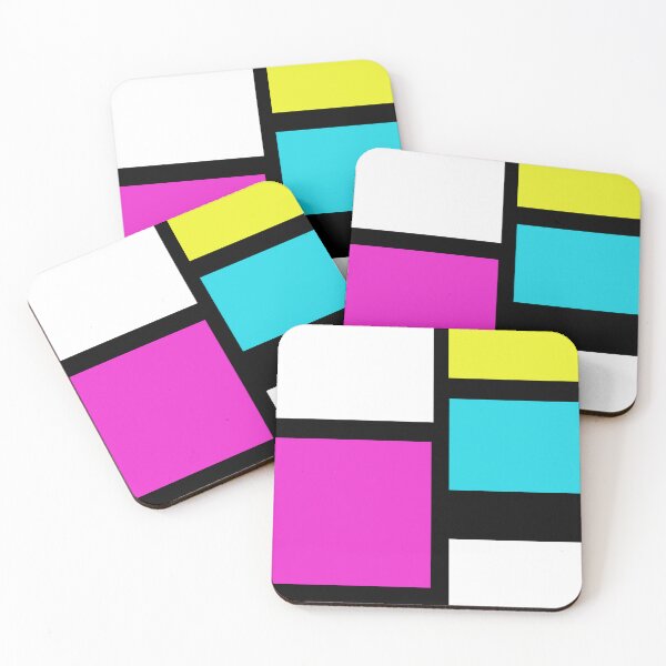 Item preview, Pink, teal, yellow color blocks  designed and sold by RemieJames.