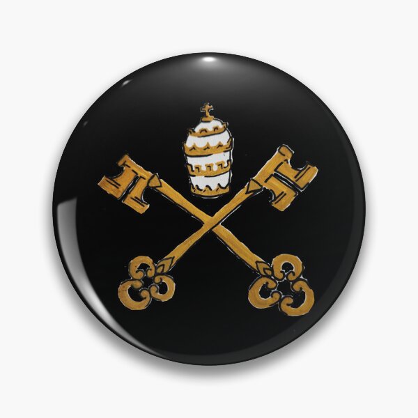 Item preview, Papal Keys (Black) designed and sold by Snowroseblossom.