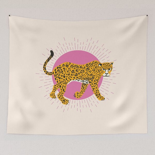 Item preview, Tropical Jungle - Pink Jaguar Leopard Design designed and sold by AmphoraGhost.