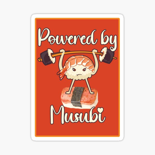 Item preview, Powered by Musubi Funny Shrimp Nigiri Weightlifting Sushi Cartoon designed and sold by JoyOfHopeStore.