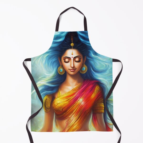 Item preview, Ethereal Serenity: A Portrait of an Indian Goddess in Meditation designed and sold by arcanemuse.