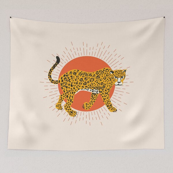 Item preview, Tropical Jungle - Orange Jaguar Leopard Design designed and sold by AmphoraGhost.