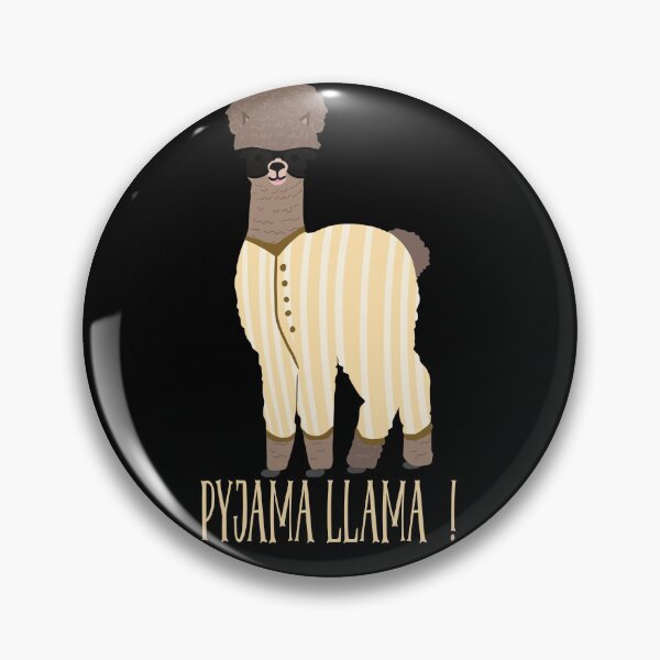 Item preview, Striped yellow Pyjama llama in sunglasses  designed and sold by TipTopTapo.