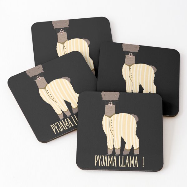 Item preview, Striped yellow Pyjama llama in sunglasses  designed and sold by TipTopTapo.