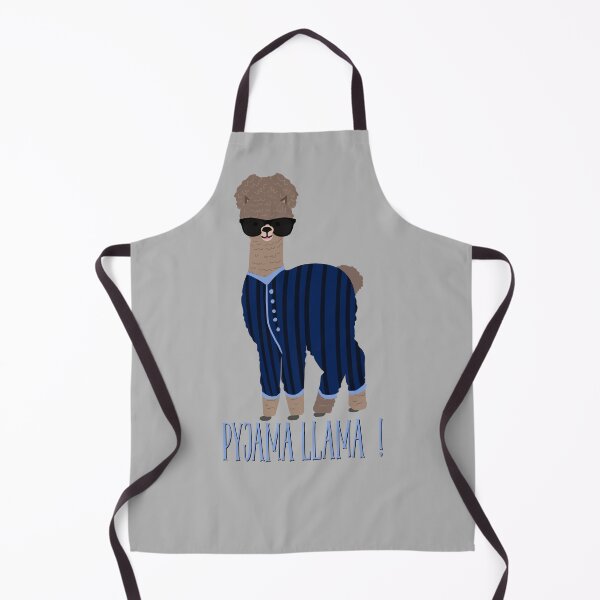 Item preview, Blue Striped Pyjama llama in sunglasses designed and sold by TipTopTapo.