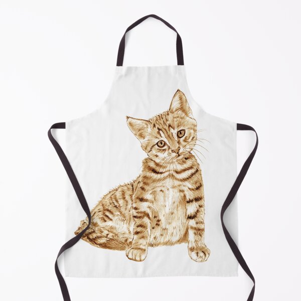 Artikelvorschau, Sitzendes Tabby-Kätzchen - braun kolorierte Version entworfen und verkauft von SylvieG18.