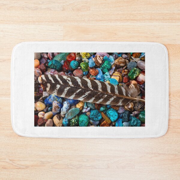 Item preview, Feather With Dew On Colored Rocks designed and sold by Garry Gay.