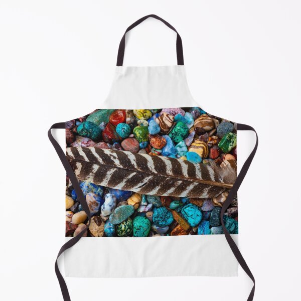 Item preview, Feather With Dew On Colored Rocks designed and sold by Garry Gay.
