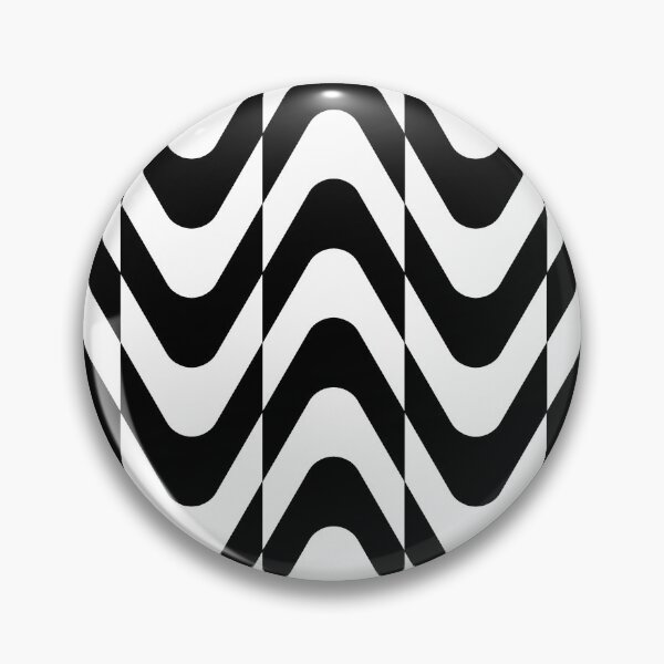 Item preview, Optical Illusion Black and White waves Graphic.  designed and sold by ElmonirPress.