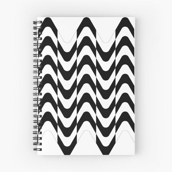 Item preview, Optical Illusion Black and White waves Graphic.  designed and sold by ElmonirPress.