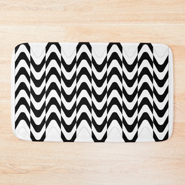 Item preview, Optical Illusion Black and White waves Graphic.  designed and sold by ElmonirPress.