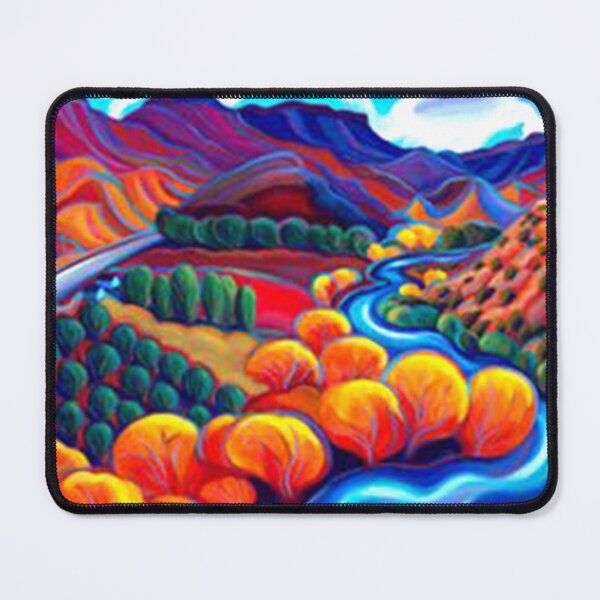 Item preview, Landscape wall art, eclectic decor, colorful landscape poster designed and sold by Samrachop.