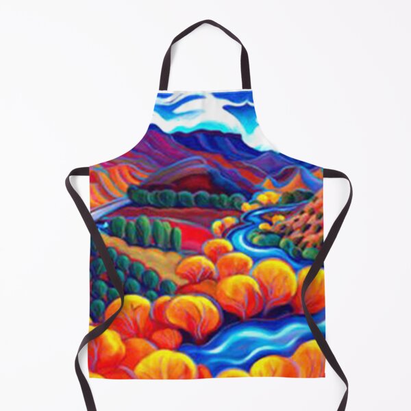 Item preview, Landscape wall art, eclectic decor, colorful landscape poster designed and sold by Samrachop.