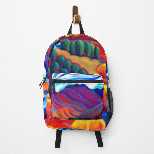 Item preview, Landscape wall art, eclectic decor, colorful landscape poster designed and sold by Samrachop.