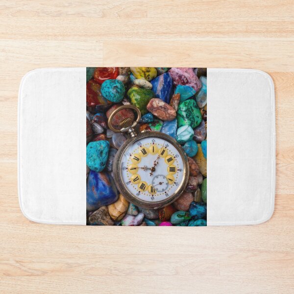 Item preview, Old Pocket Watch On Polished Stones designed and sold by Garry Gay.