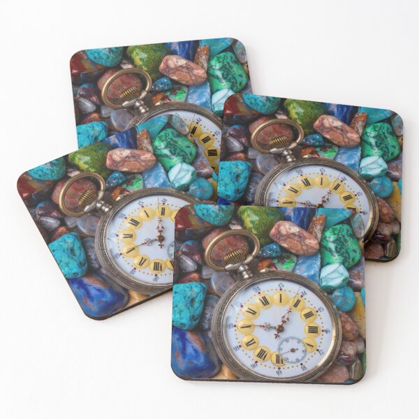 Item preview, Old Pocket Watch On Polished Stones designed and sold by Garry Gay.