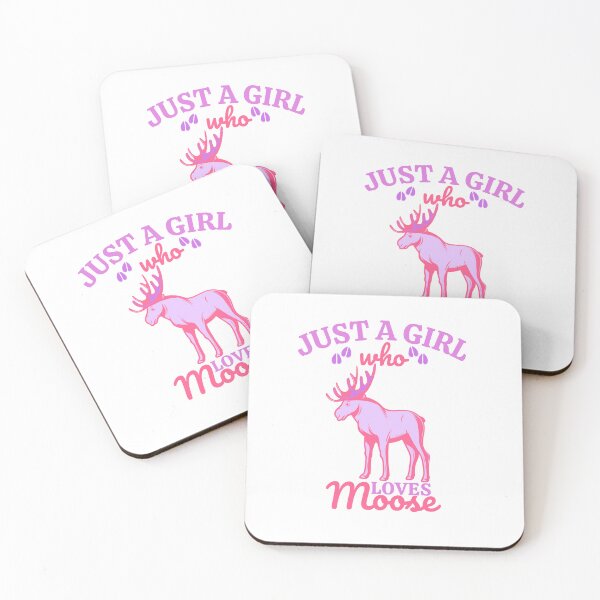 Item preview, Just A Girl Who Loves Moose, cool design for girls who love moose designed and sold by Sun Rise.