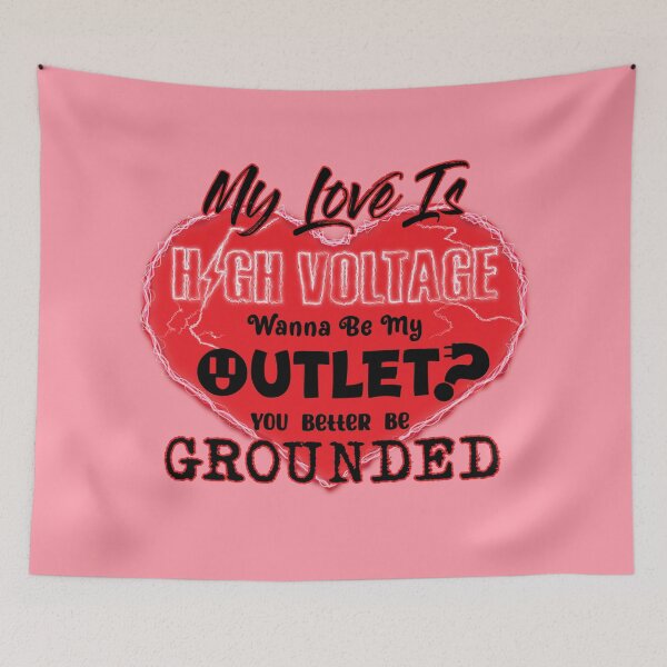 Item preview, My Love Is High Voltage VALENTINE (Plain Background) designed and sold by GatorDesign.