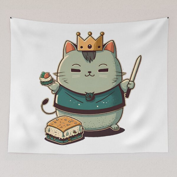Item preview, The Cat King Sushi designed and sold by john-ess.
