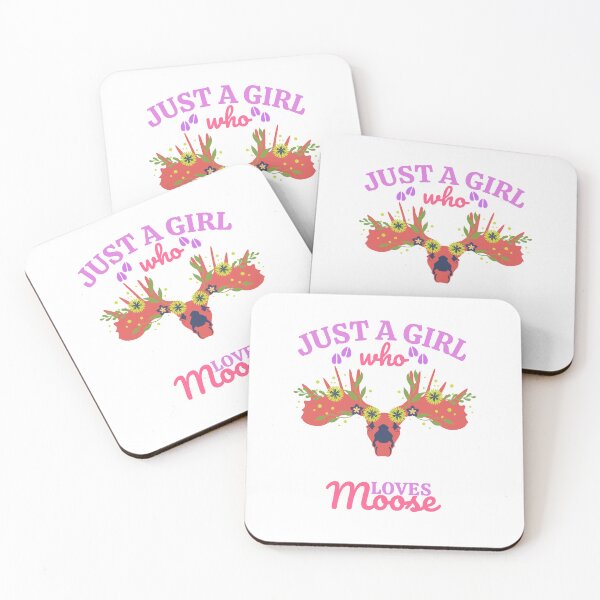 Item preview, Just A Girl Who Loves Moose, cool design for girls who love moose designed and sold by Sun Rise.