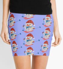 christmas snowman Mini Skirt